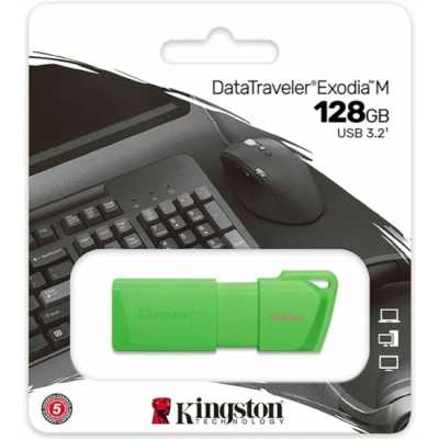 флешка Kingston 128GB KC-U2L128-7LG Зеленый