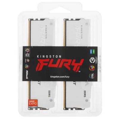 оперативная память Kingston Fury Beast White RGB KF560C36BWEAK2-32
