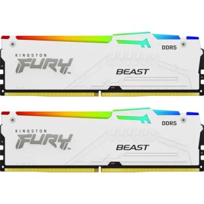 оперативная память Kingston Fury Beast White RGB KF560C40BWAK2-32