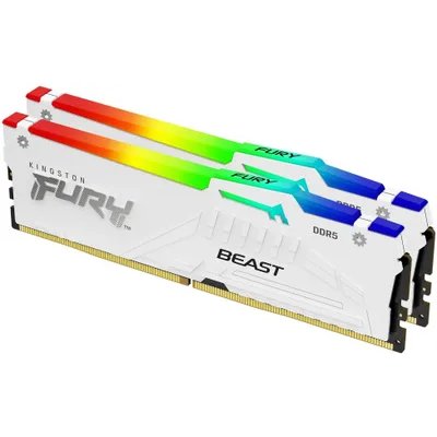 оперативная память Kingston Fury Beast White RGB XMP KF568C34BWAK2-32