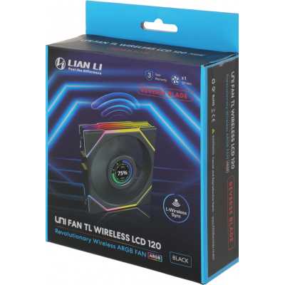 кулер Lian Li Uni Fan TL Wireless LCD 120 Reverse ARGB Black Черный
