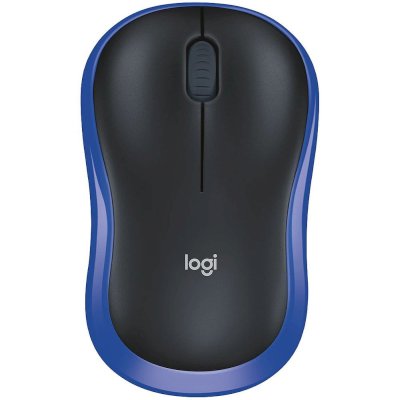 мышь Logitech M185 Blue 910-002632 Черный-синий