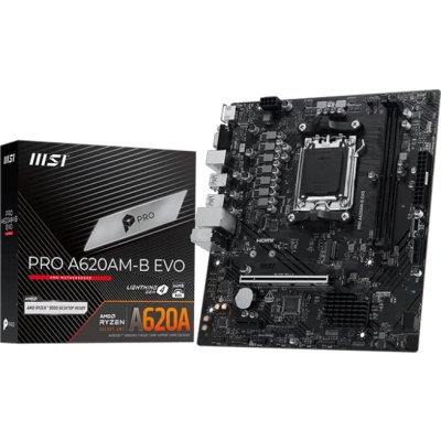 материнская плата MSI Pro A620AM-B Evo Черный