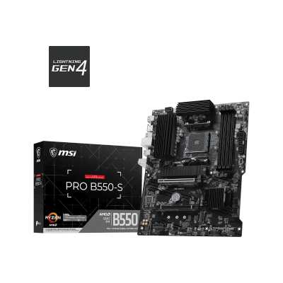 материнская плата MSI Pro B550-S Черный