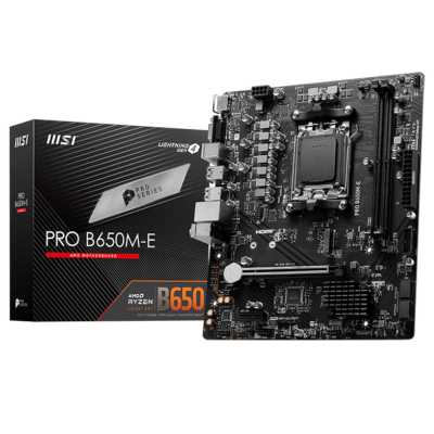 материнская плата MSI Pro B650M-E Черный
