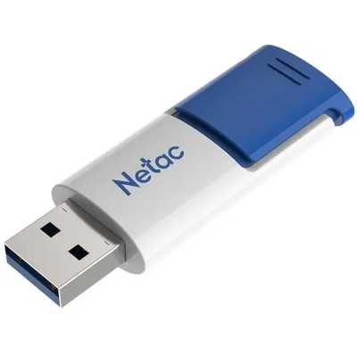 флешка Netac 16GB NT03U182N-016G-32BL Белый, синий