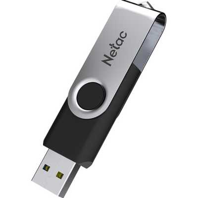 флешка Netac 256GB NT03U505N-256G-32BK Черный, серебристый