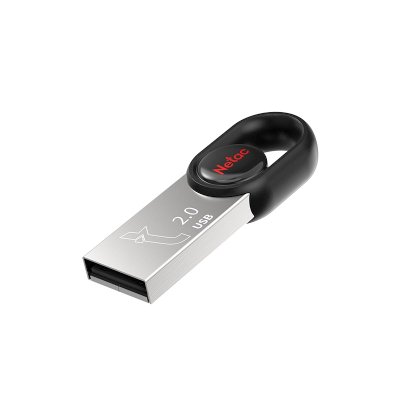 флешка Netac 64GB NT03UM2N-064G-20BK Черный, серебристый