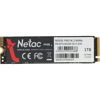 SSD диск Netac N930E Pro 1Tb NT01N930E-001T-E4X Черный