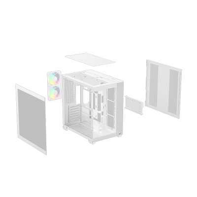 корпус Ocypus Delta C74 White ARGB