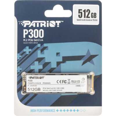 SSD диск Patriot P300 512Gb P300P512GM28 Черный