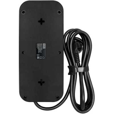 сетевой фильтр PowerCom SP-08 USB03AB 1.8m черный