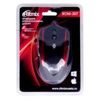мышь Ritmix ROM-307 Black-Red Черный-красный
