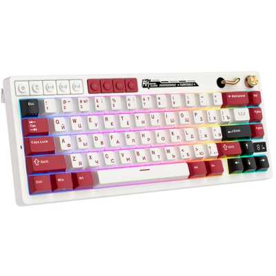 клавиатура Royal Kludge RK M65 Famicom 6935280827105 Белый-красный