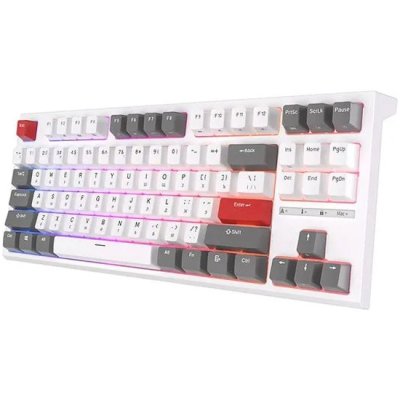 клавиатура Royal Kludge RK-R87 White/Gray/Red 6935280824135 Белый-серый