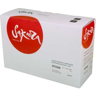 картридж Sakura SACF332A желтый