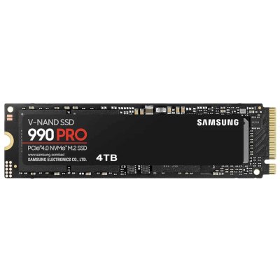 SSD диск Samsung 990 PRO 4Tb MZ-V9P4T0BW Черный