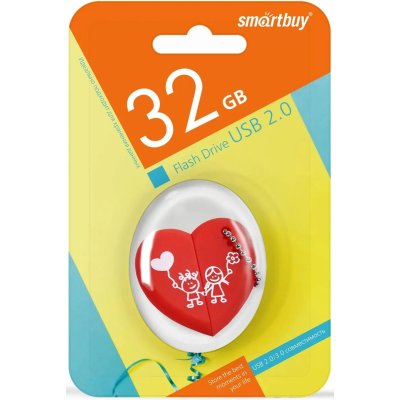 флешка SmartBuy 32GB SB32GBHEART Красный