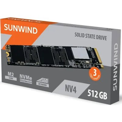 SSD диск SunWind NV4 512Gb SWSSD512GN4 Черный