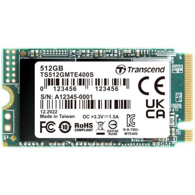 SSD диск Transcend MTE400S 512Gb TS512GMTE400S Зеленый