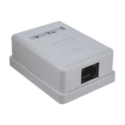 розетка компьютерная TWT TWT-SM1-45-6-WH Белый