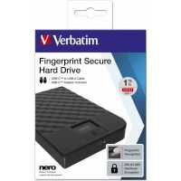 жесткий диск Verbatim Fingerprint Secure 1Tb 53650 Черный
