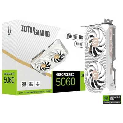 видеокарта Zotac nVidia GeForce RTX 5060 Twin Edge OC White Edition 8Gb ZT-B50600Q-10M Белый
